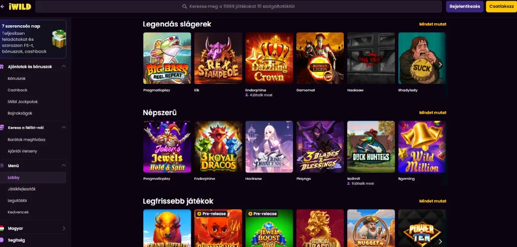 iwildcasino-GamesLobby